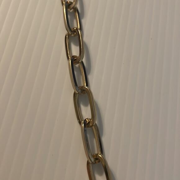 Tory Burch Brown leather Reva flap Clutch with gold chain strap - Picture 6 of 14